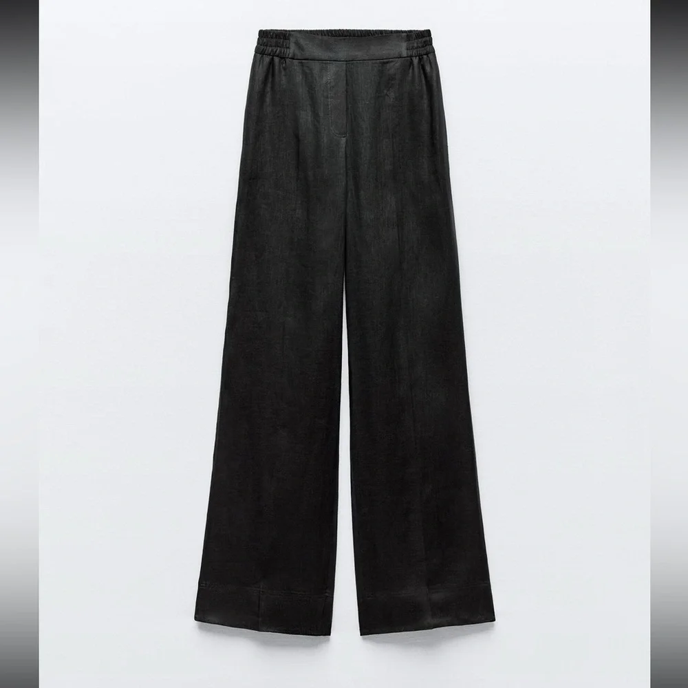 Zara 100% Linen Pants